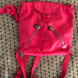 Pink mini Kipling backpack